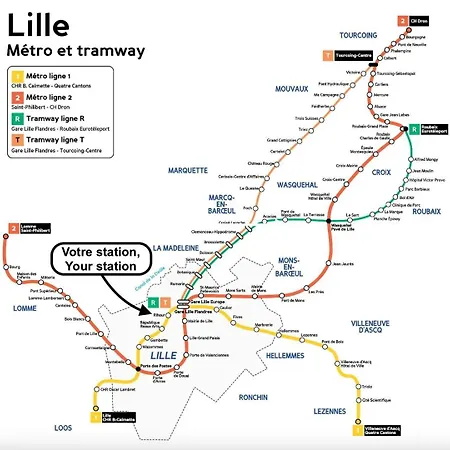 Vieux Lille: Bright, Functional